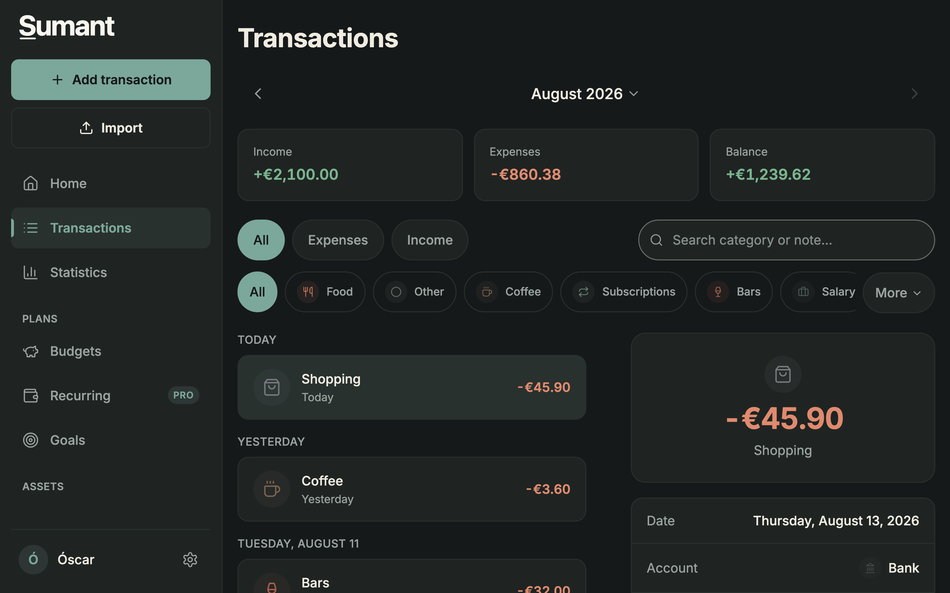 Transactions