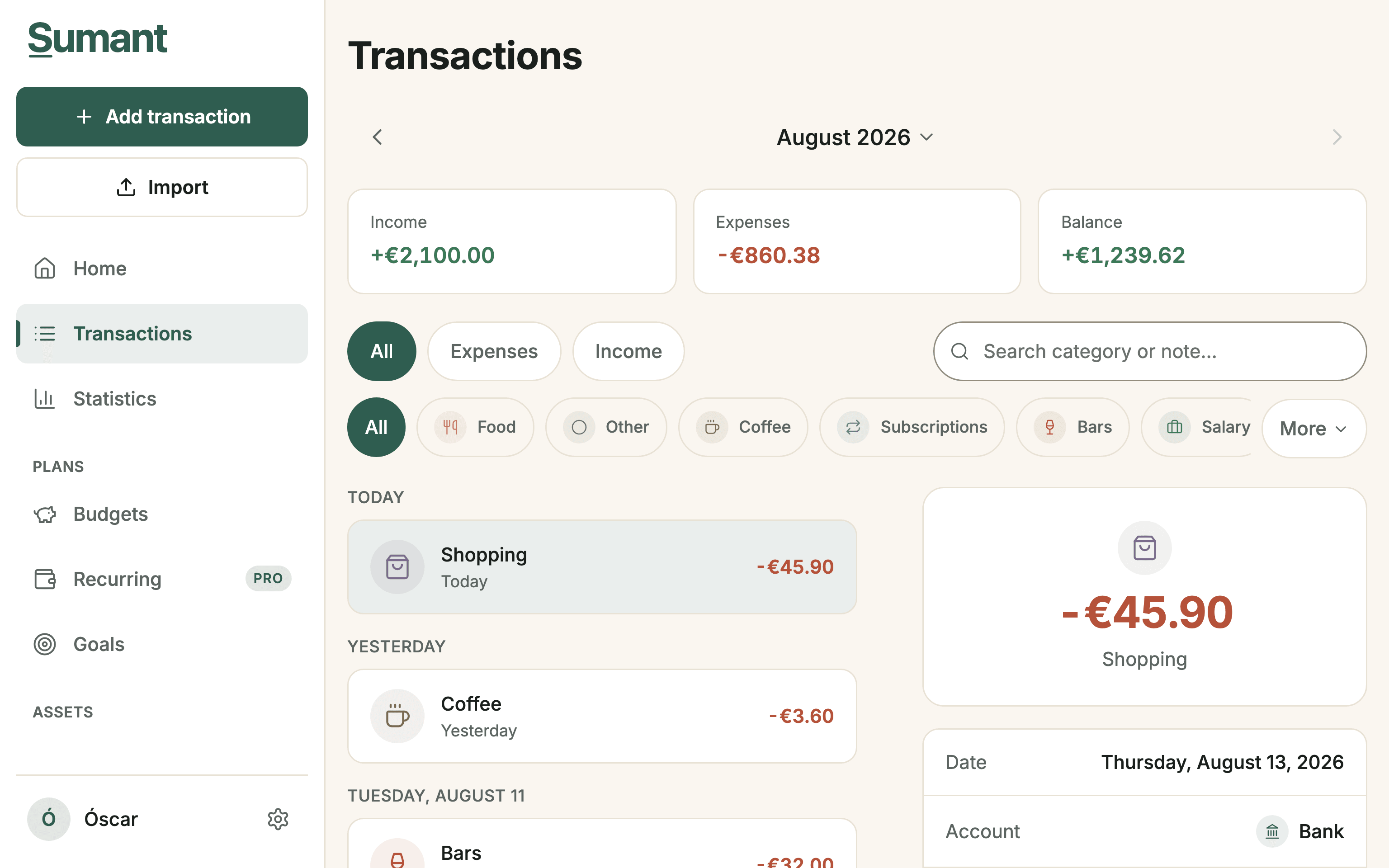 Transactions