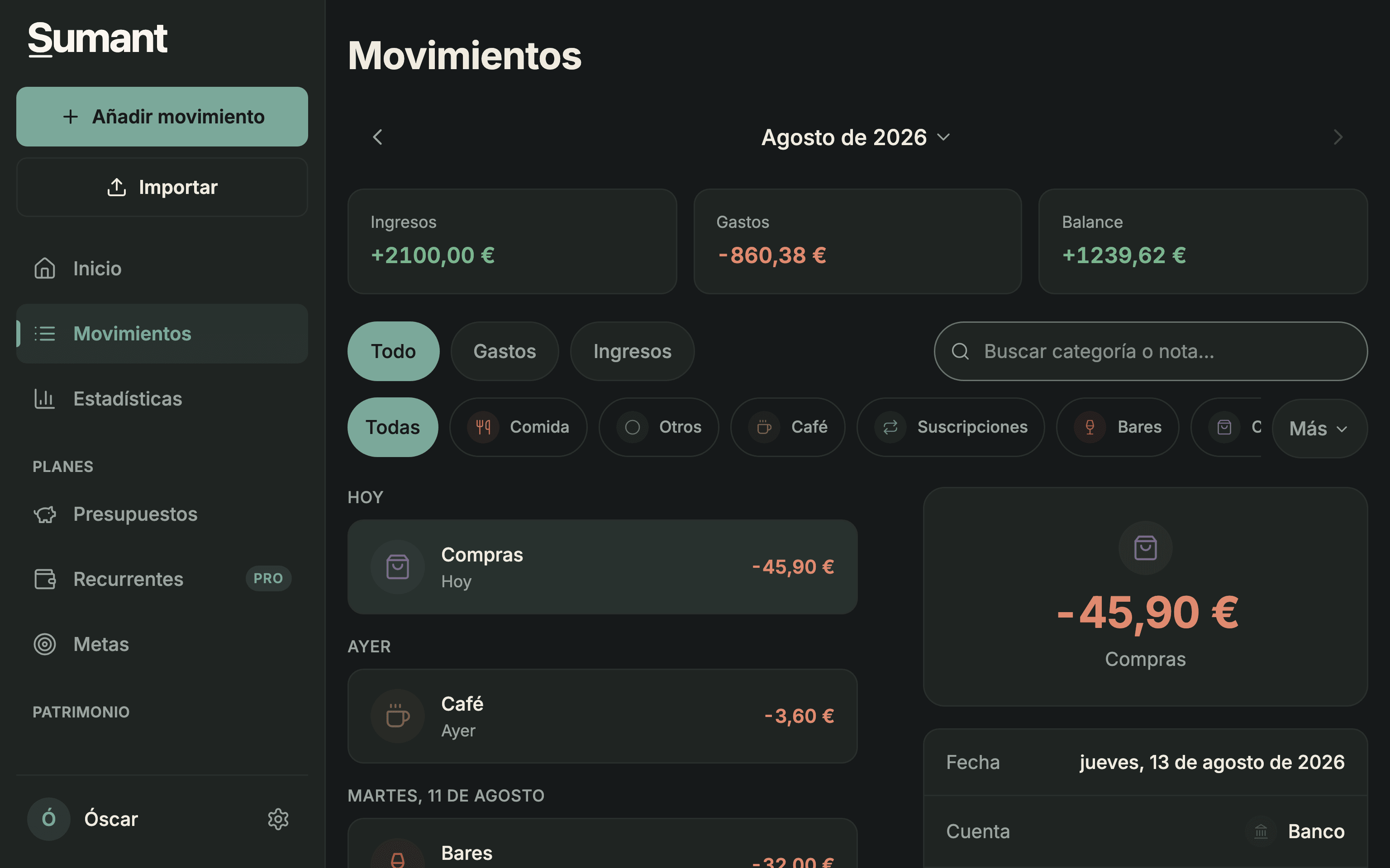Movimientos
