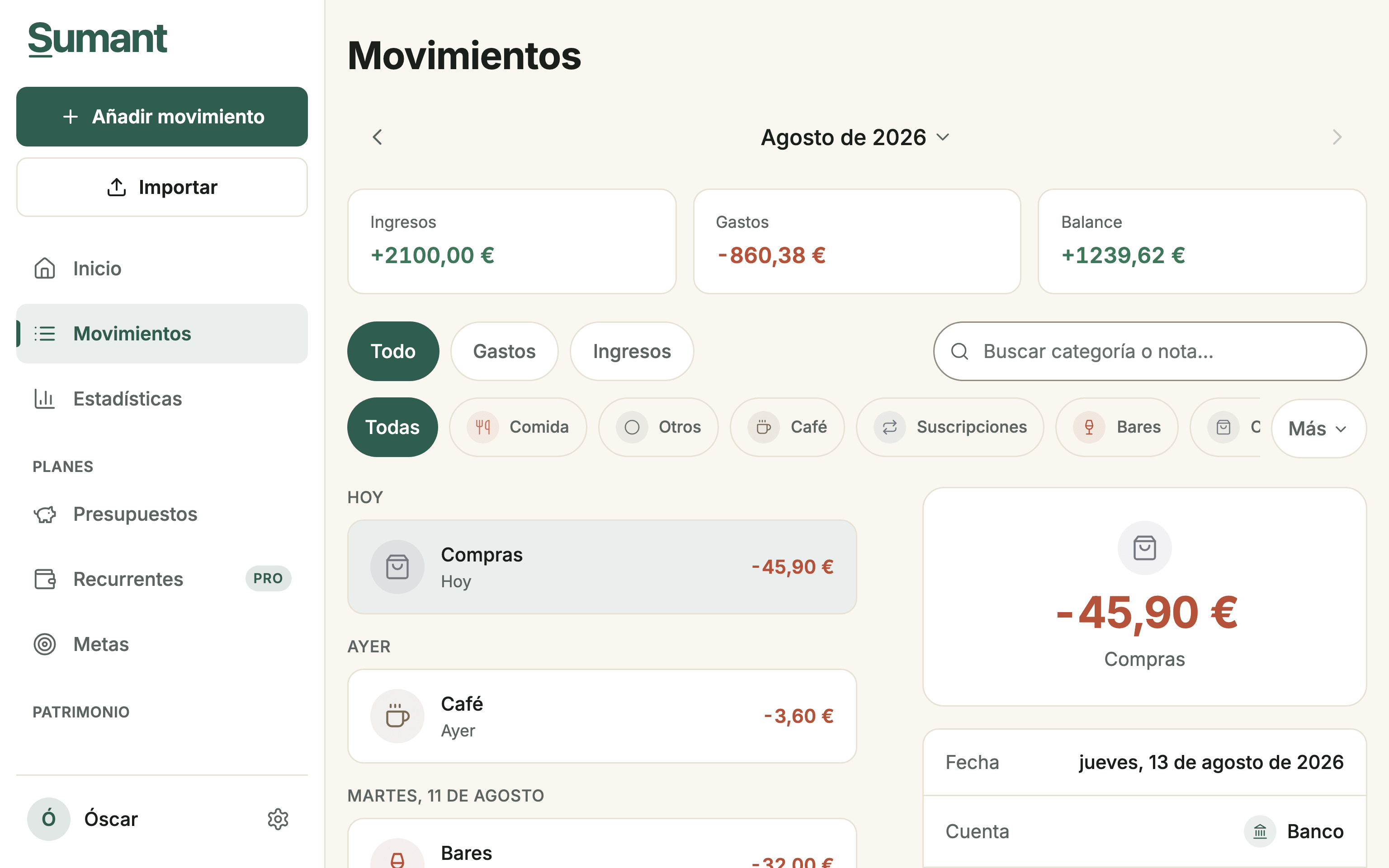 Movimientos